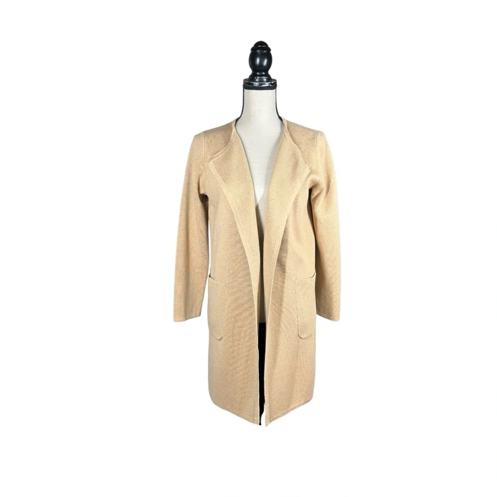 J. Crew Juliette Collarless Light Academia Preppy Sweater Merino Wool Blazer